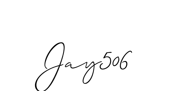 if you are searching for the best signature style for your name Jay506. so please give up your signature search. here we have designed multiple signature styles  using Allison_Script. Jay506 signature style 2 images and pictures png