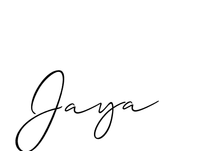 Best and Professional Signature Style for Jaya. Allison_Script Best Signature Style Collection. Jaya signature style 2 images and pictures png