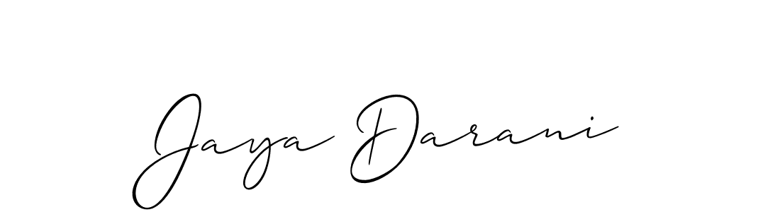 Also You can easily find your signature by using the search form. We will create Jaya Darani name handwritten signature images for you free of cost using Allison_Script sign style. Jaya Darani signature style 2 images and pictures png