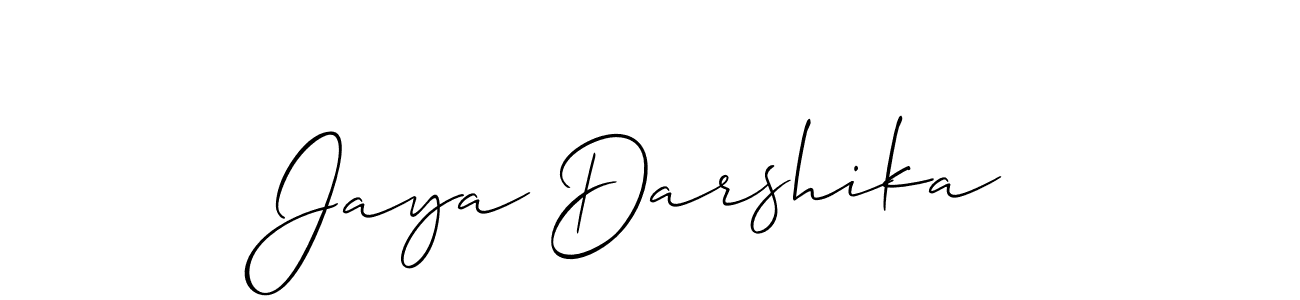 Similarly Allison_Script is the best handwritten signature design. Signature creator online .You can use it as an online autograph creator for name Jaya Darshika. Jaya Darshika signature style 2 images and pictures png