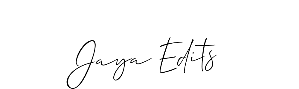 Jaya Edits stylish signature style. Best Handwritten Sign (Allison_Script) for my name. Handwritten Signature Collection Ideas for my name Jaya Edits. Jaya Edits signature style 2 images and pictures png