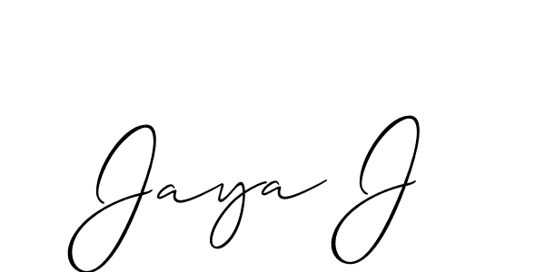 How to Draw Jaya J signature style? Allison_Script is a latest design signature styles for name Jaya J. Jaya J signature style 2 images and pictures png