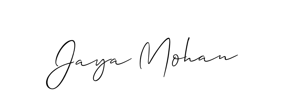 How to Draw Jaya Mohan signature style? Allison_Script is a latest design signature styles for name Jaya Mohan. Jaya Mohan signature style 2 images and pictures png