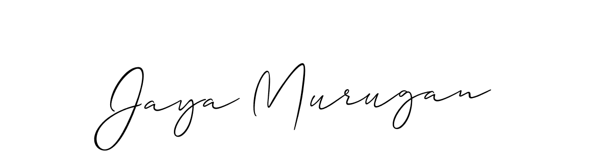 Also we have Jaya Murugan name is the best signature style. Create professional handwritten signature collection using Allison_Script autograph style. Jaya Murugan signature style 2 images and pictures png