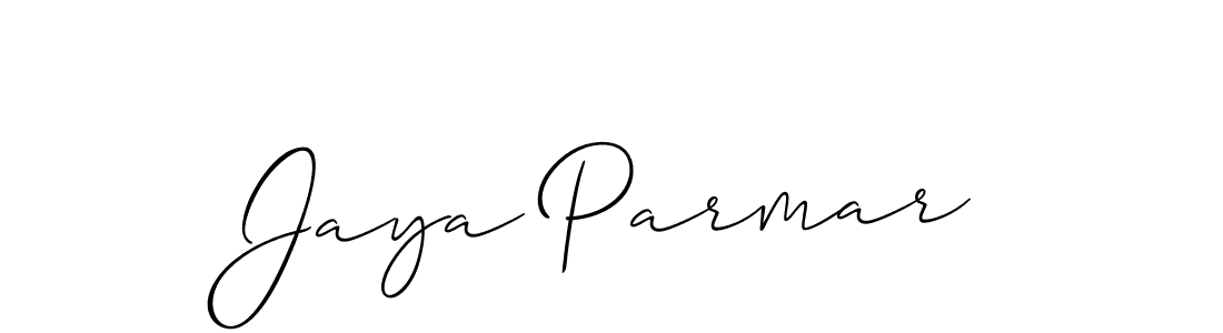 Also You can easily find your signature by using the search form. We will create Jaya Parmar name handwritten signature images for you free of cost using Allison_Script sign style. Jaya Parmar signature style 2 images and pictures png