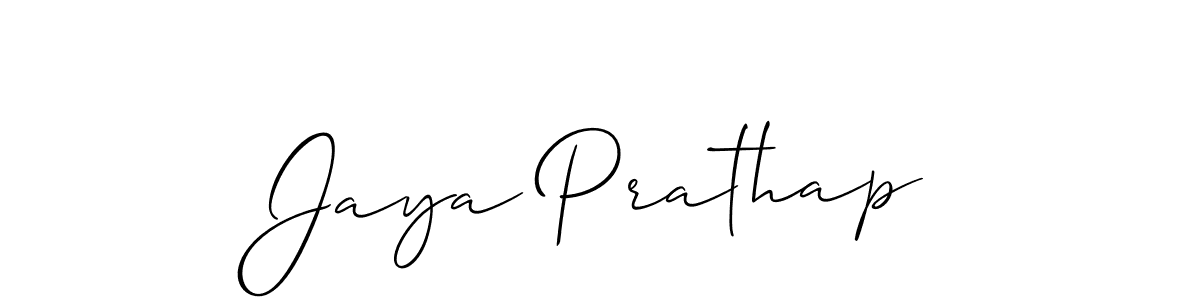 Also You can easily find your signature by using the search form. We will create Jaya Prathap name handwritten signature images for you free of cost using Allison_Script sign style. Jaya Prathap signature style 2 images and pictures png