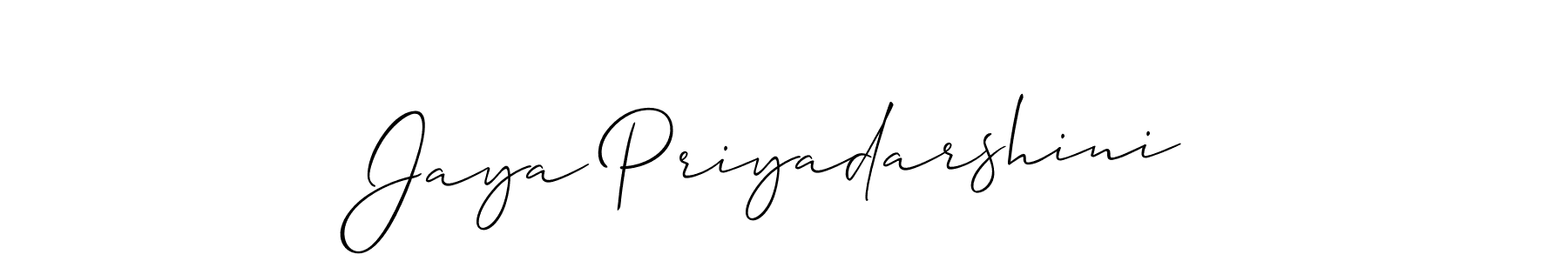 Once you've used our free online signature maker to create your best signature Allison_Script style, it's time to enjoy all of the benefits that Jaya Priyadarshini name signing documents. Jaya Priyadarshini signature style 2 images and pictures png