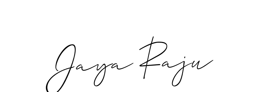 Also we have Jaya Raju name is the best signature style. Create professional handwritten signature collection using Allison_Script autograph style. Jaya Raju signature style 2 images and pictures png