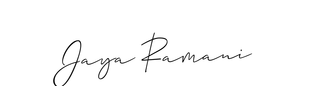 Best and Professional Signature Style for Jaya Ramani. Allison_Script Best Signature Style Collection. Jaya Ramani signature style 2 images and pictures png