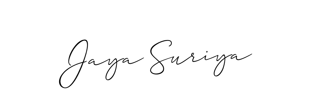 You can use this online signature creator to create a handwritten signature for the name Jaya Suriya. This is the best online autograph maker. Jaya Suriya signature style 2 images and pictures png