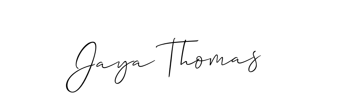 Best and Professional Signature Style for Jaya Thomas. Allison_Script Best Signature Style Collection. Jaya Thomas signature style 2 images and pictures png