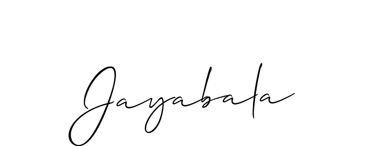 You should practise on your own different ways (Allison_Script) to write your name (Jayabala) in signature. don't let someone else do it for you. Jayabala signature style 2 images and pictures png