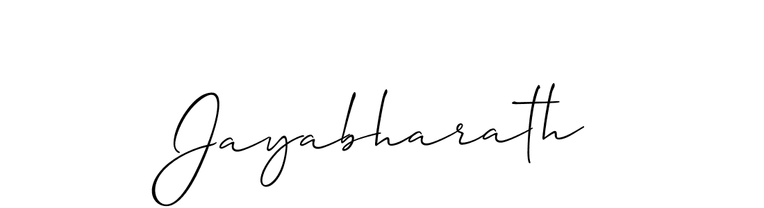 Also we have Jayabharath name is the best signature style. Create professional handwritten signature collection using Allison_Script autograph style. Jayabharath signature style 2 images and pictures png