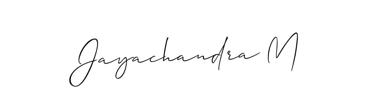 Similarly Allison_Script is the best handwritten signature design. Signature creator online .You can use it as an online autograph creator for name Jayachandra M. Jayachandra M signature style 2 images and pictures png