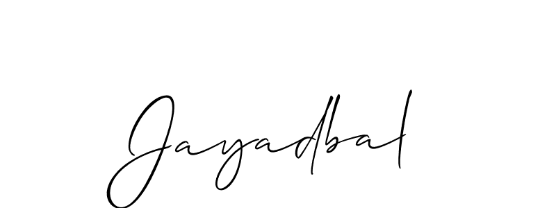 Similarly Allison_Script is the best handwritten signature design. Signature creator online .You can use it as an online autograph creator for name Jayadbal. Jayadbal signature style 2 images and pictures png