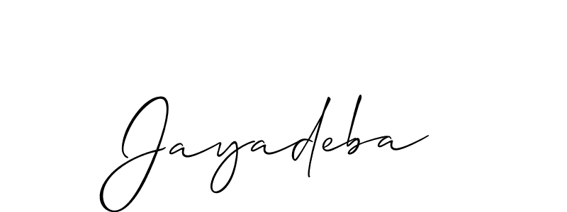 Once you've used our free online signature maker to create your best signature Allison_Script style, it's time to enjoy all of the benefits that Jayadeba name signing documents. Jayadeba signature style 2 images and pictures png