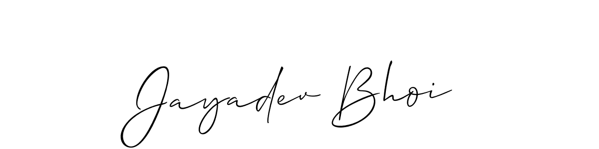 How to make Jayadev Bhoi name signature. Use Allison_Script style for creating short signs online. This is the latest handwritten sign. Jayadev Bhoi signature style 2 images and pictures png