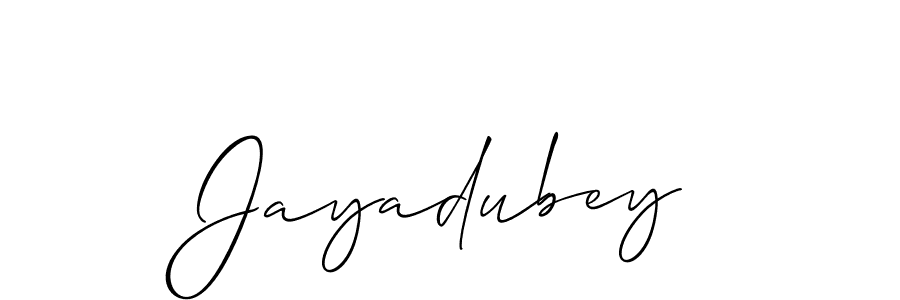 Make a beautiful signature design for name Jayadubey. Use this online signature maker to create a handwritten signature for free. Jayadubey signature style 2 images and pictures png