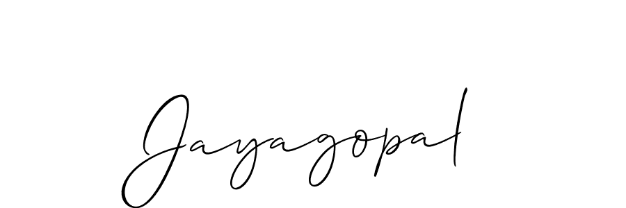 It looks lik you need a new signature style for name Jayagopal. Design unique handwritten (Allison_Script) signature with our free signature maker in just a few clicks. Jayagopal signature style 2 images and pictures png