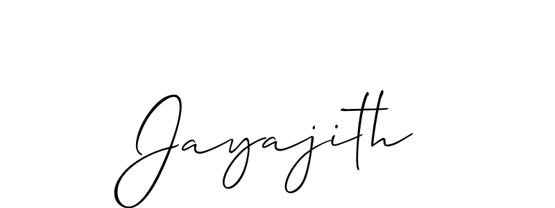 if you are searching for the best signature style for your name Jayajith. so please give up your signature search. here we have designed multiple signature styles  using Allison_Script. Jayajith signature style 2 images and pictures png