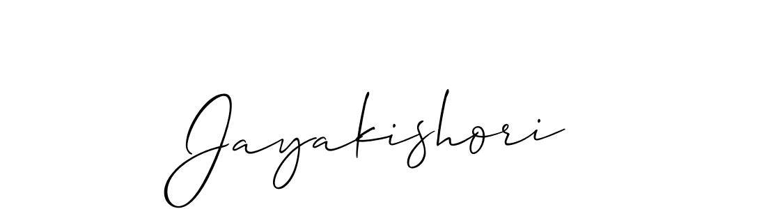 You should practise on your own different ways (Allison_Script) to write your name (Jayakishori) in signature. don't let someone else do it for you. Jayakishori signature style 2 images and pictures png