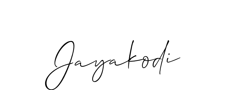 Similarly Allison_Script is the best handwritten signature design. Signature creator online .You can use it as an online autograph creator for name Jayakodi. Jayakodi signature style 2 images and pictures png