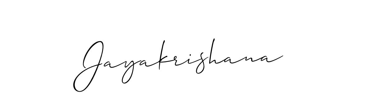 Jayakrishana stylish signature style. Best Handwritten Sign (Allison_Script) for my name. Handwritten Signature Collection Ideas for my name Jayakrishana. Jayakrishana signature style 2 images and pictures png