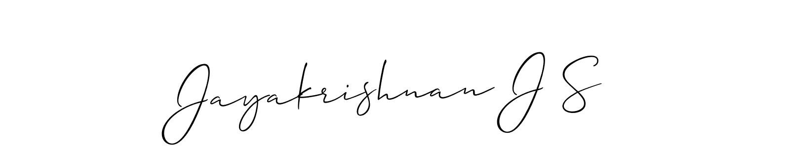 Make a beautiful signature design for name Jayakrishnan J S. Use this online signature maker to create a handwritten signature for free. Jayakrishnan J S signature style 2 images and pictures png