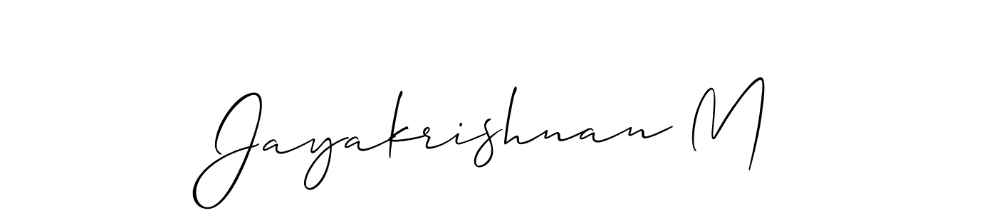 Here are the top 10 professional signature styles for the name Jayakrishnan M. These are the best autograph styles you can use for your name. Jayakrishnan M signature style 2 images and pictures png