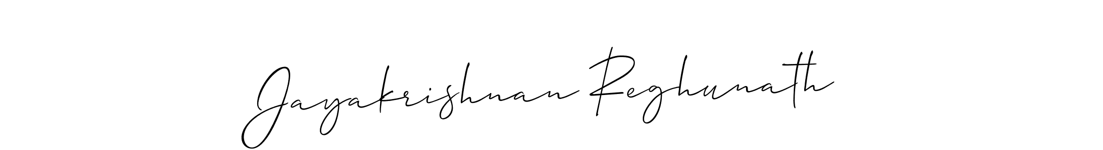 How to make Jayakrishnan Reghunath signature? Allison_Script is a professional autograph style. Create handwritten signature for Jayakrishnan Reghunath name. Jayakrishnan Reghunath signature style 2 images and pictures png