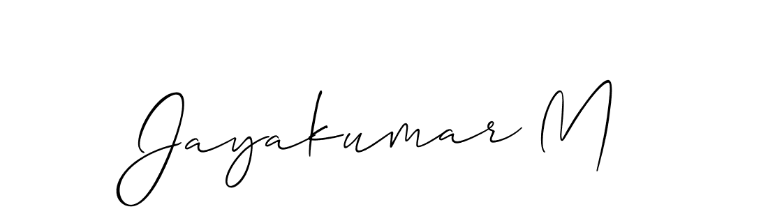 How to Draw Jayakumar M signature style? Allison_Script is a latest design signature styles for name Jayakumar M. Jayakumar M signature style 2 images and pictures png