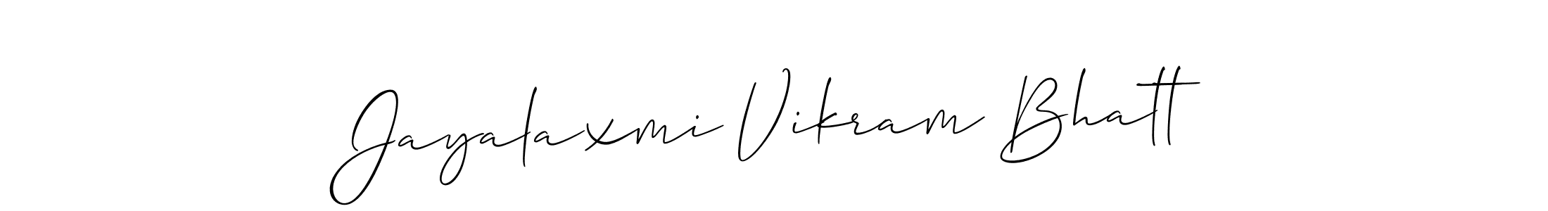 How to Draw Jayalaxmi Vikram Bhatt signature style? Allison_Script is a latest design signature styles for name Jayalaxmi Vikram Bhatt. Jayalaxmi Vikram Bhatt signature style 2 images and pictures png