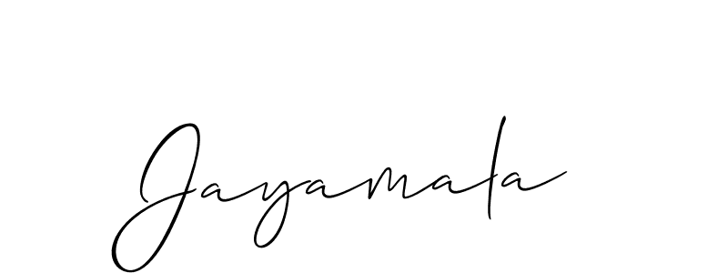 How to make Jayamala signature? Allison_Script is a professional autograph style. Create handwritten signature for Jayamala name. Jayamala signature style 2 images and pictures png