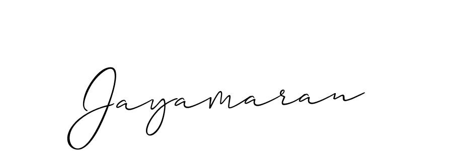 Create a beautiful signature design for name Jayamaran. With this signature (Allison_Script) fonts, you can make a handwritten signature for free. Jayamaran signature style 2 images and pictures png