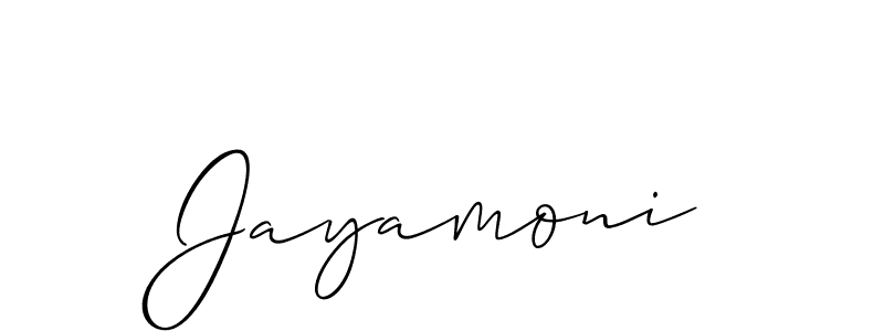 Once you've used our free online signature maker to create your best signature Allison_Script style, it's time to enjoy all of the benefits that Jayamoni name signing documents. Jayamoni signature style 2 images and pictures png