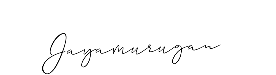 It looks lik you need a new signature style for name Jayamurugan. Design unique handwritten (Allison_Script) signature with our free signature maker in just a few clicks. Jayamurugan signature style 2 images and pictures png
