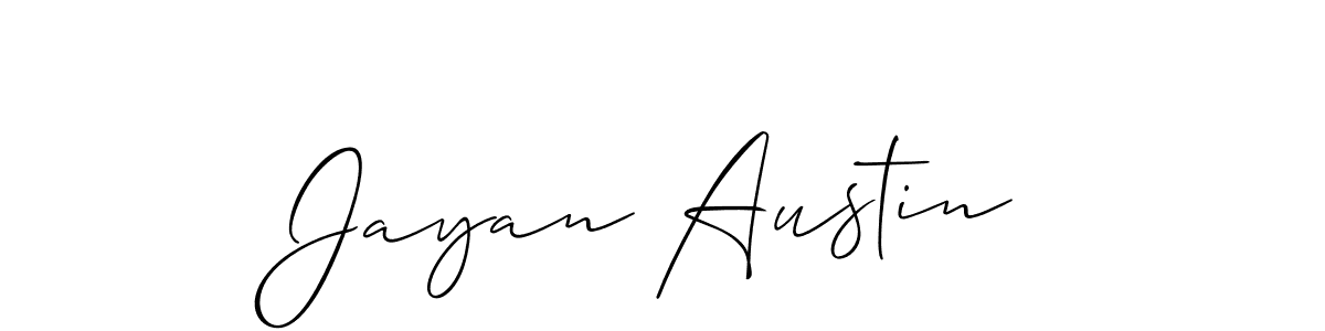 Also we have Jayan Austin name is the best signature style. Create professional handwritten signature collection using Allison_Script autograph style. Jayan Austin signature style 2 images and pictures png