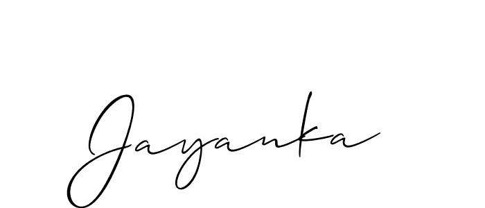 Once you've used our free online signature maker to create your best signature Allison_Script style, it's time to enjoy all of the benefits that Jayanka name signing documents. Jayanka signature style 2 images and pictures png