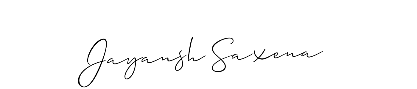 This is the best signature style for the Jayansh Saxena name. Also you like these signature font (Allison_Script). Mix name signature. Jayansh Saxena signature style 2 images and pictures png