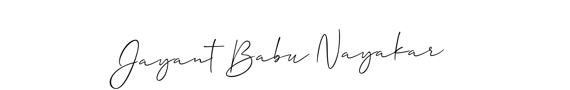 Best and Professional Signature Style for Jayant Babu Nayakar. Allison_Script Best Signature Style Collection. Jayant Babu Nayakar signature style 2 images and pictures png