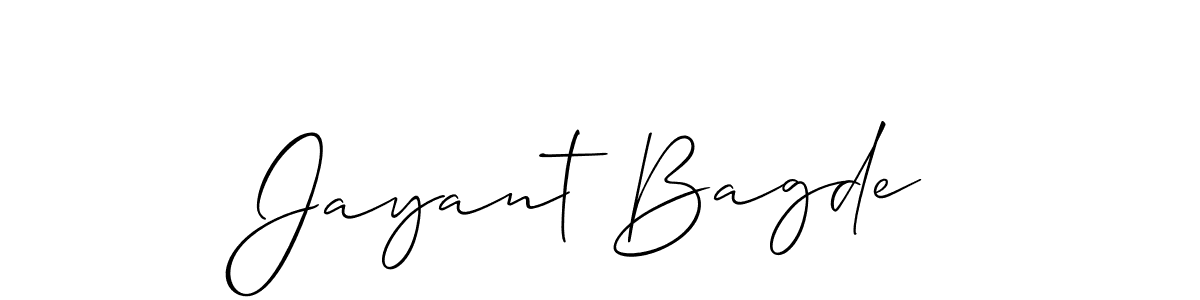 Jayant Bagde stylish signature style. Best Handwritten Sign (Allison_Script) for my name. Handwritten Signature Collection Ideas for my name Jayant Bagde. Jayant Bagde signature style 2 images and pictures png