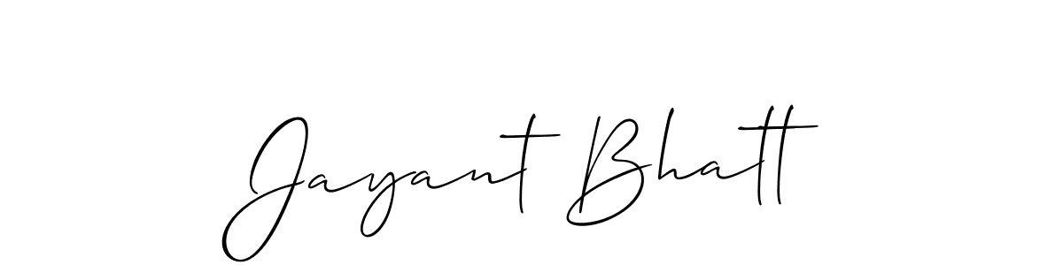 This is the best signature style for the Jayant Bhatt name. Also you like these signature font (Allison_Script). Mix name signature. Jayant Bhatt signature style 2 images and pictures png