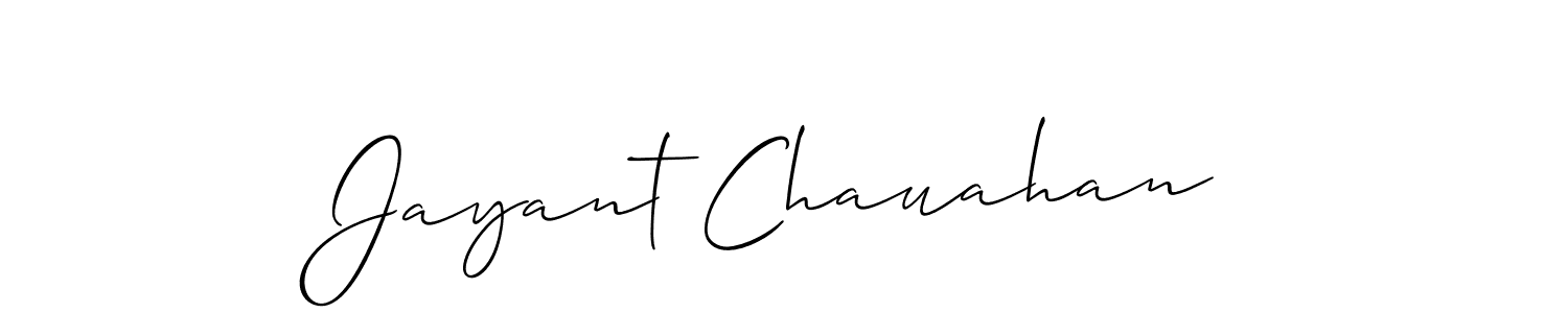 This is the best signature style for the Jayant Chauahan name. Also you like these signature font (Allison_Script). Mix name signature. Jayant Chauahan signature style 2 images and pictures png