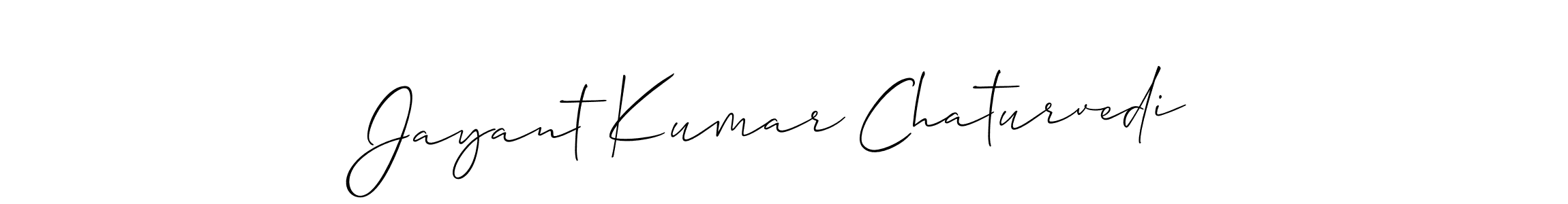 Use a signature maker to create a handwritten signature online. With this signature software, you can design (Allison_Script) your own signature for name Jayant Kumar Chaturvedi. Jayant Kumar Chaturvedi signature style 2 images and pictures png