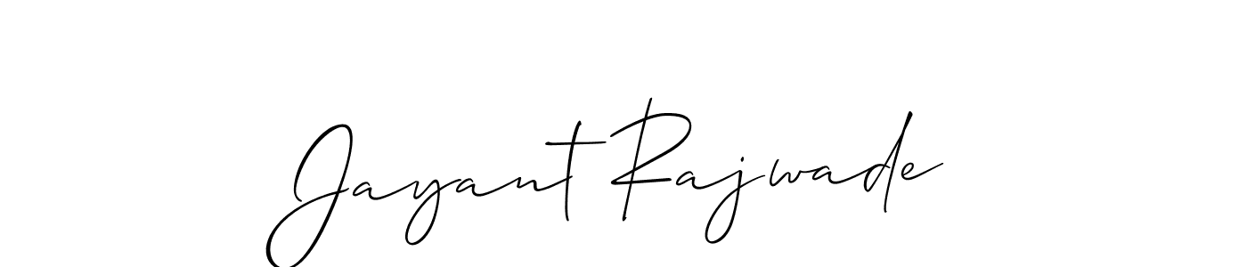 How to Draw Jayant Rajwade signature style? Allison_Script is a latest design signature styles for name Jayant Rajwade. Jayant Rajwade signature style 2 images and pictures png