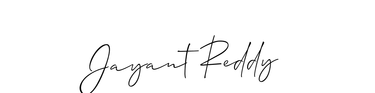 How to make Jayant Reddy name signature. Use Allison_Script style for creating short signs online. This is the latest handwritten sign. Jayant Reddy signature style 2 images and pictures png