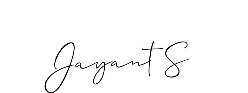 Once you've used our free online signature maker to create your best signature Allison_Script style, it's time to enjoy all of the benefits that Jayant S name signing documents. Jayant S signature style 2 images and pictures png