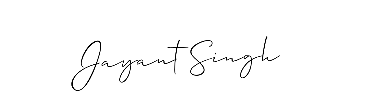 Design your own signature with our free online signature maker. With this signature software, you can create a handwritten (Allison_Script) signature for name Jayant Singh. Jayant Singh signature style 2 images and pictures png