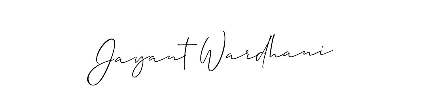 This is the best signature style for the Jayant Wardhani name. Also you like these signature font (Allison_Script). Mix name signature. Jayant Wardhani signature style 2 images and pictures png