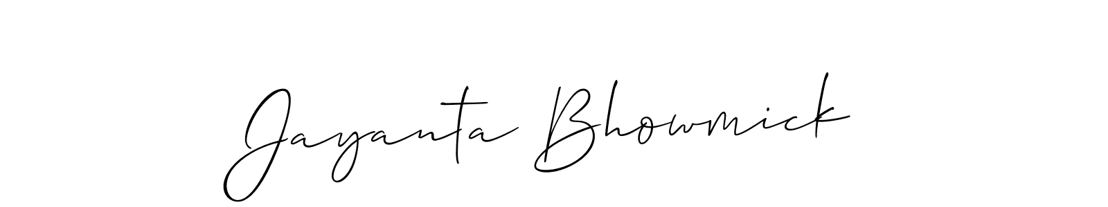 How to make Jayanta Bhowmick signature? Allison_Script is a professional autograph style. Create handwritten signature for Jayanta Bhowmick name. Jayanta Bhowmick signature style 2 images and pictures png